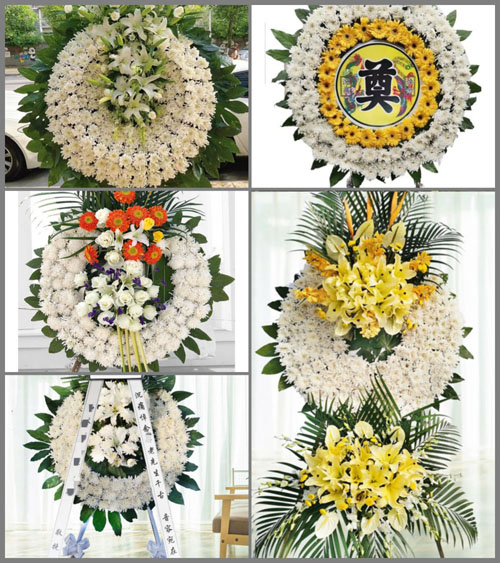 江苏泰州靖江市马桥镇侯河村花圈速递